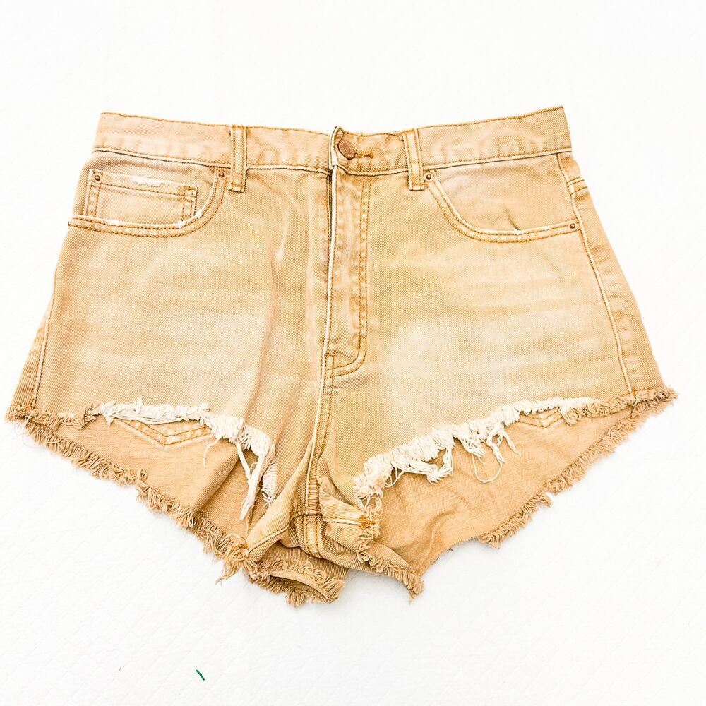 BDG Cheeky Short Tan Denim Jeans Size 30